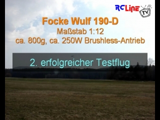 AFTER >: FW 190d in 1:12 - 2. Testflug