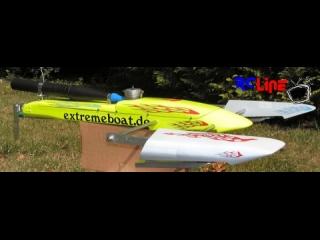 AFTER >: RC Boot Boat Gleitflchenboot, Rigger, Outrigger, extremeboat