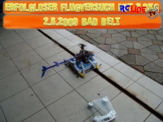 AFTER >: Erfolgloser Flugversuch mit 2,9kg auf BAD-BELT