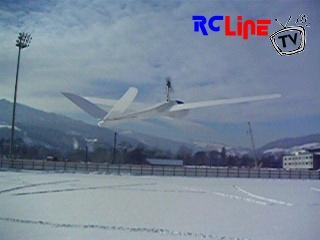 Die kleine "La ventolina" im Schnee (...mit fast schon zuviel Wind)