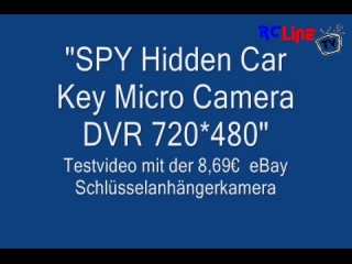 Testvideo: 8,69 Euro *SPY Hidden Car Key Micro Camera DVR 720*480*