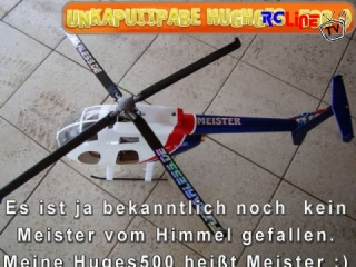 Frhjahrsfliegen der Hughes500 in der Garage