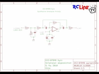 EK2-0704B Gyro Gyroplatine Schaltplan Prinzip