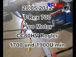 20.05.2012 Trex 700 Pyro Motor CC80 HV from 05-20-2012 19:17:03 Uploaded by ThorstenHeli1
