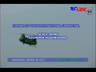 < DAVOR: Hirobo Cup 2005 Scale Demo Chinook und Hughes 500D