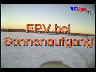 Wunderschner FPV Flug bei sonnenaufgang