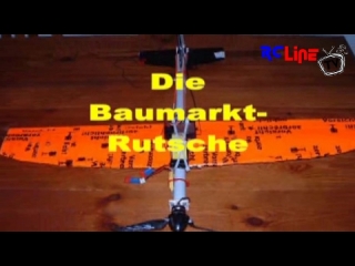 Die Baumarkt-Rutsche, ein Modell aus gnstigen Baumarkt-Materialien